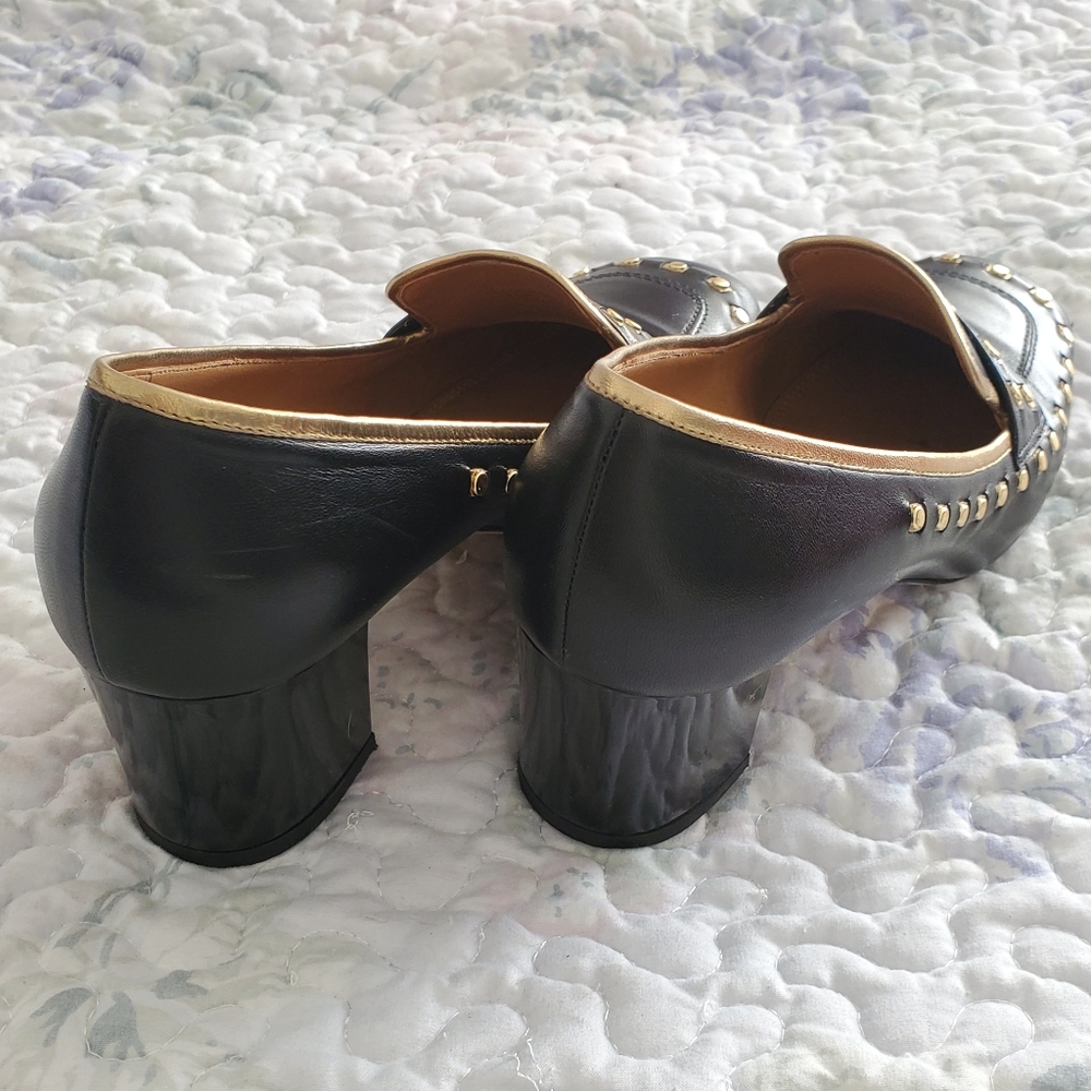 Tory Burch Studded 55mm Heeled Loafers - Picture 6 of 6